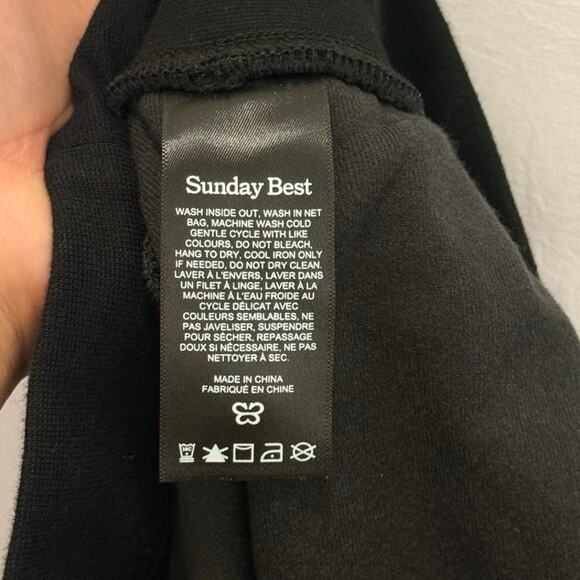 Sunday Best Kimora Pant Mid-rise Velour‎ Joggers Small Relaxed Lounge Fall - Picture 6 of 6